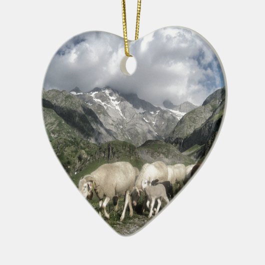 pyreneeën landschap keramisch ornament (Links)