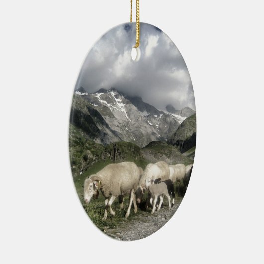 pyreneeën landschap keramisch ornament (Rechts)