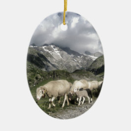 pyreneeën landschap keramisch ornament