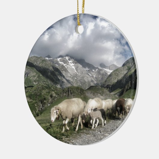 pyreneeën landschap keramisch ornament (Links)