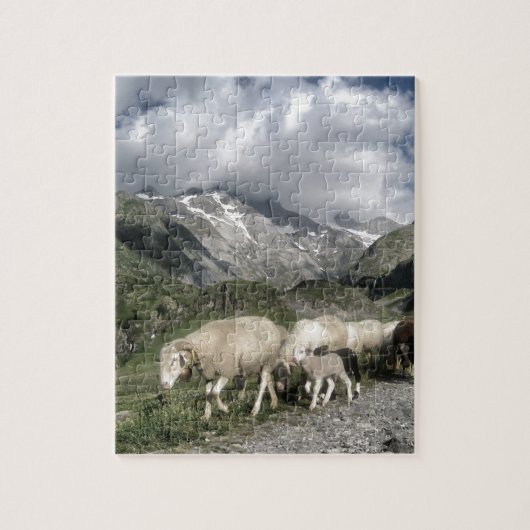 pyreneeën landschap legpuzzel (Verticaal)