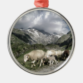 pyreneeën landschap metalen ornament