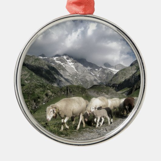 pyreneeën landschap metalen ornament (Voorkant)