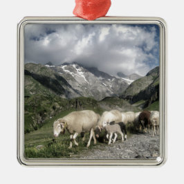 pyreneeën landschap metalen ornament