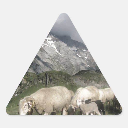 pyreneeën landschap sticker (Voorkant)