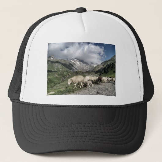 pyreneeën landschap trucker pet (Voorkant)