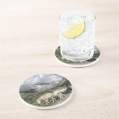 pyreneeën landschap zandsteen onderzetter (Zijkant)