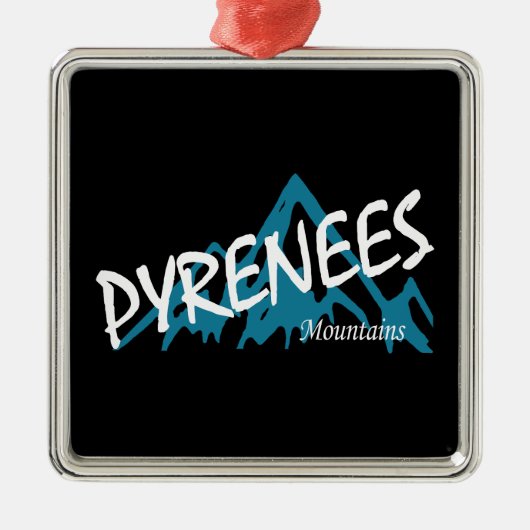 Pyreneeën Metalen Ornament (Voorkant)