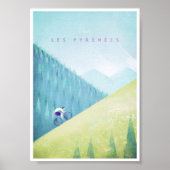 Pyreneeën  Poster voor fietsen (Voorkant)