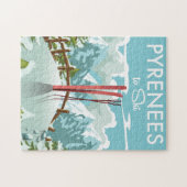 Pyreneeën voor skireisdruk. legpuzzel (Horizontaal)