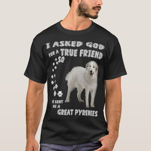 Pyreneeënberg Hond Mam Papa Grote Pyreneeën T-shirt (Voorkant)