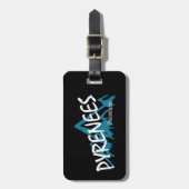 Pyreneeëngebergte Bagagelabel (Voorkant verticaal)