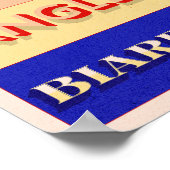 Pyrénées-Atlantiques Nouvelle Aquitaine Art Deco P Poster (Hoek)