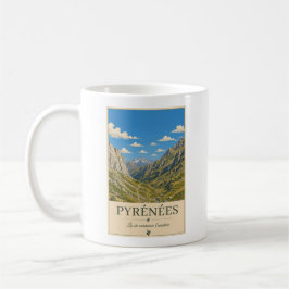 Pyrénées Frankrijk – Alpines Illustrated Landschap Koffiemok