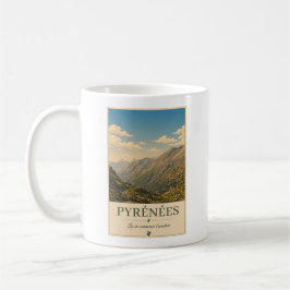 Pyrénées Frankrijk – Geïllustreerde Poster Koffiemok