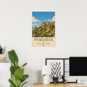 Pyrénées Frankrijk – Rocky's Geïllustreerde Poster (Thuiskantoor)