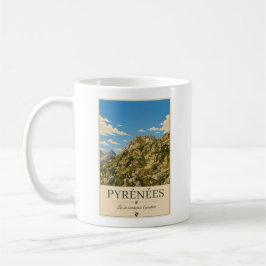 Pyrénées Frankrijk – Rocky's Geïllustreerde Poster Koffiemok