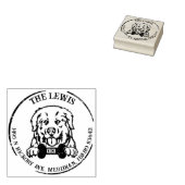 Pyrenees Hond Familie Retouradres Rubberstempel (Gestempeld)