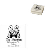 Pyrenees hond, retouradres, rubberstempel (Gestempeld)