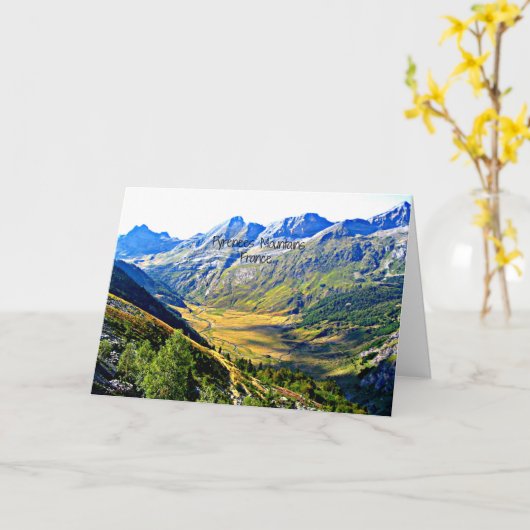 Pyrenees Mountains, Frankrijk Kaart (Gele Bloem)