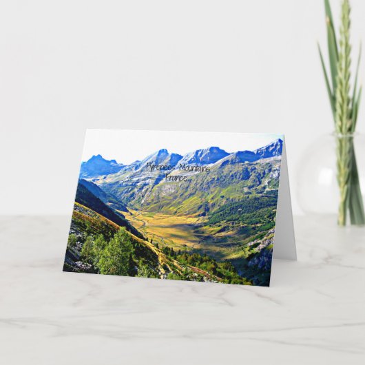 Pyrenees Mountains, Frankrijk Kaart (Voorkant)