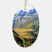 Pyrenees Mountains, Frankrijk Keramisch Ornament (Links)