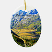 Pyrenees Mountains, Frankrijk Keramisch Ornament (Achterkant)