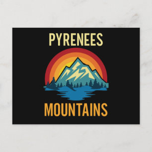 Pyrenees Mountains Sunset Briefkaart