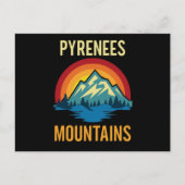 Pyrenees Mountains Sunset Briefkaart (Voorkant)