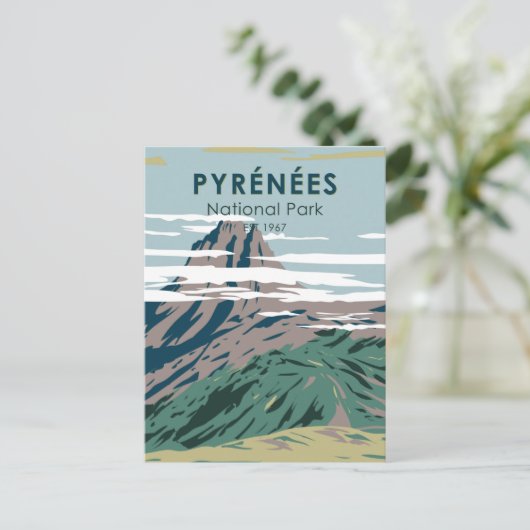 Pyrenees Nationaal Park Frankrijk  Briefkaart (Staand voorkant)