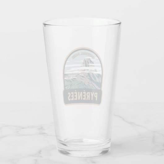 Pyrenees Nationaal Park Frankrijk Glas (Achterkant)