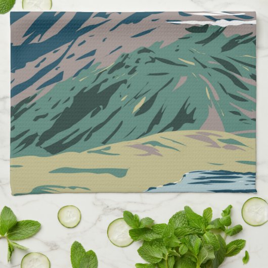 Pyrenees Nationaal Park Frankrijk Theedoek (Gevouwen)