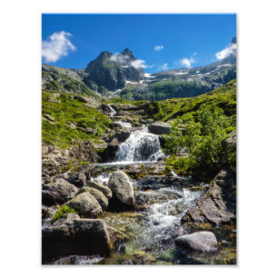 Pyrénées Stream Foto Afdruk