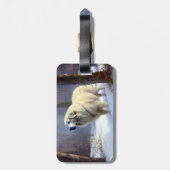 Pyreneese berghond Laat het sneeuwen Kerstmis Bagagelabel (Achterkant verticaal)