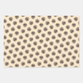 Pyreneese herder schilderij langharige fawn hond k inpakpapier vel (Voorkant)