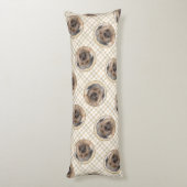 Pyreneese herder schilderij langharige fawn hond k lichaamskussen (Achterkant (Verticaal))