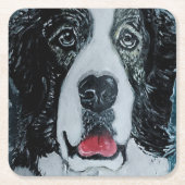 Pyreneese Mastiff-schilderij van Alfred Fox Kartonnen Onderzetters (Voorkant)