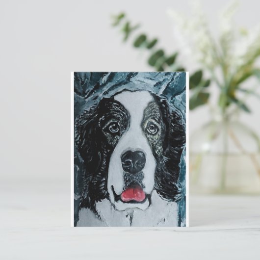 Pyrenese Mastiff Schilderij van Alfred Fox Briefkaart (Staand voorkant)