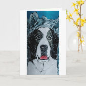 Pyrenese Mastiff Schilderij van Alfred Fox Kaart (Gele Bloem)