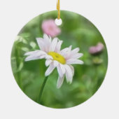 Pyrethrum Daisies - Tanacetumcoccineum Keramisch Ornament (Achterkant)