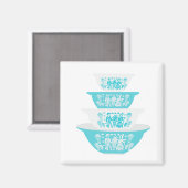  Pyrex Butterprint Nesting Bowls Magnet (Voorkant / Achterkant)