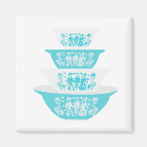  Pyrex Butterprint Nesting Bowls Magnet