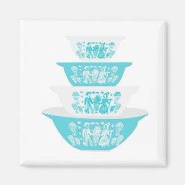  Pyrex Butterprint Nesting Bowls Magnet