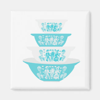  Pyrex Butterprint Nesting Bowls Magnet