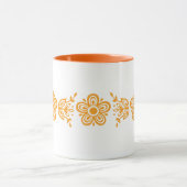 Pyrex Design Butterfly Gold Patroon Mok (Midden)