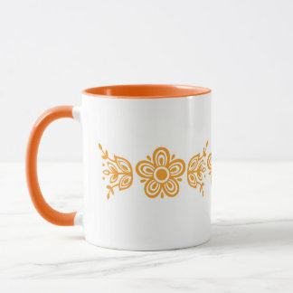 Pyrex Design Butterfly Gold Patroon Mok
