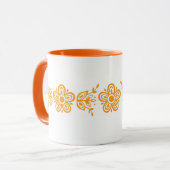 Pyrex Design Butterfly Gold Patroon Mok (Voorkant links)