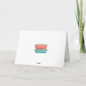 Pyrex Love Happy Birthday Pink Daisy Snowflake Kaart (Achterkant)