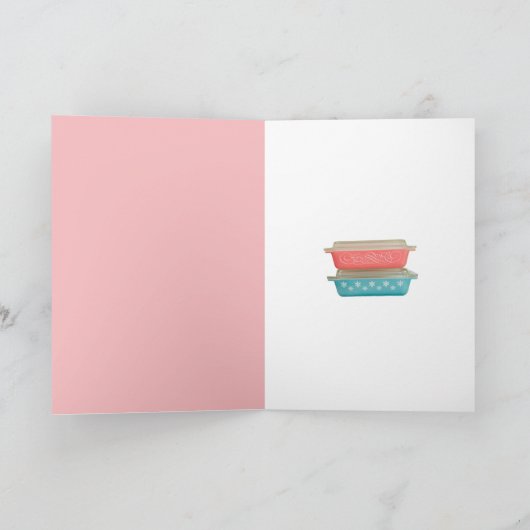  Pyrex Love RetroBlack Mid-Century Cats Kaart (Binnen)