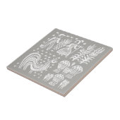  Pyrex Patroon - Butterprint (Amish Farmer) Tegeltje (Zijkant)